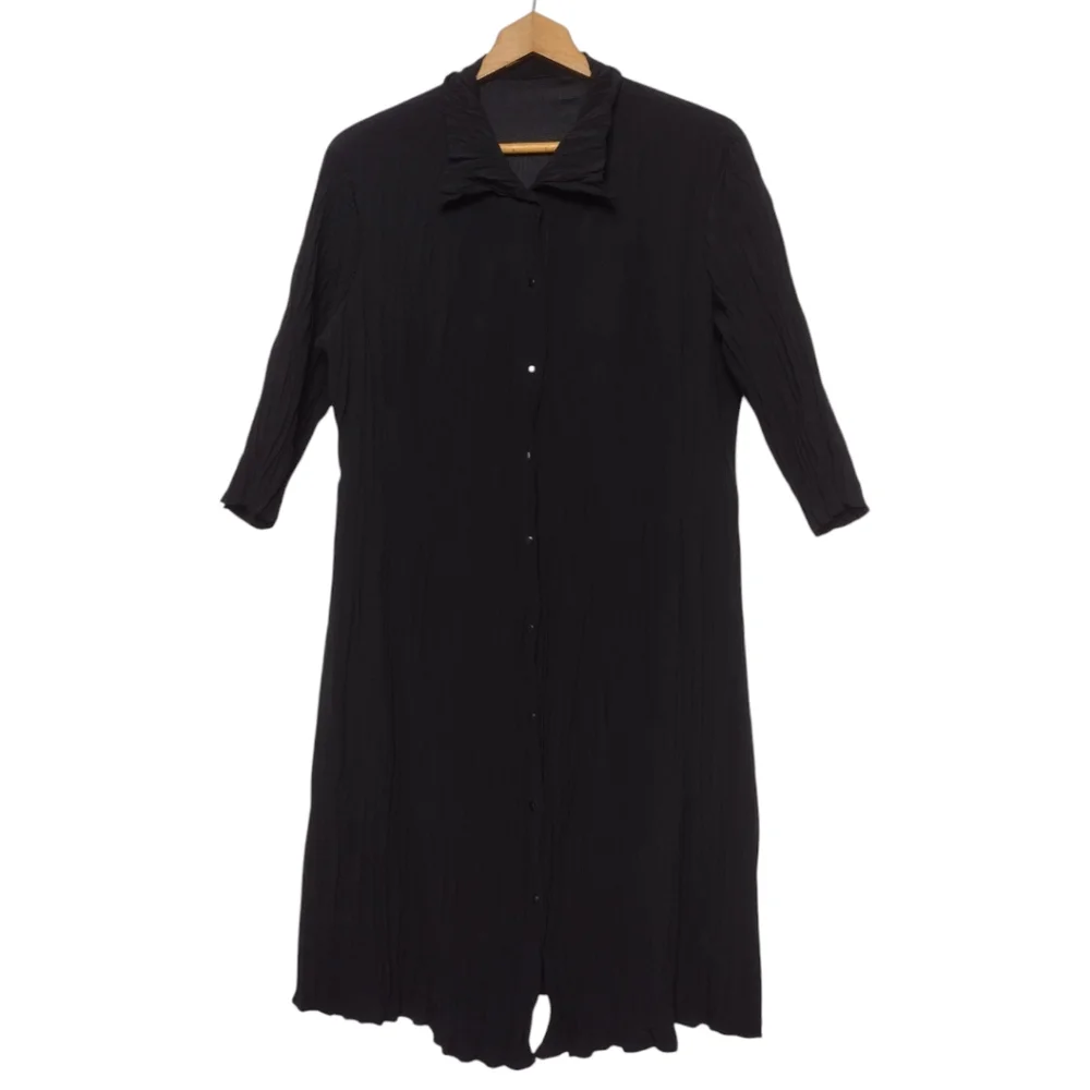 Babette Snap Front Crinkle Dress/Jacket - Picture 1 of 6